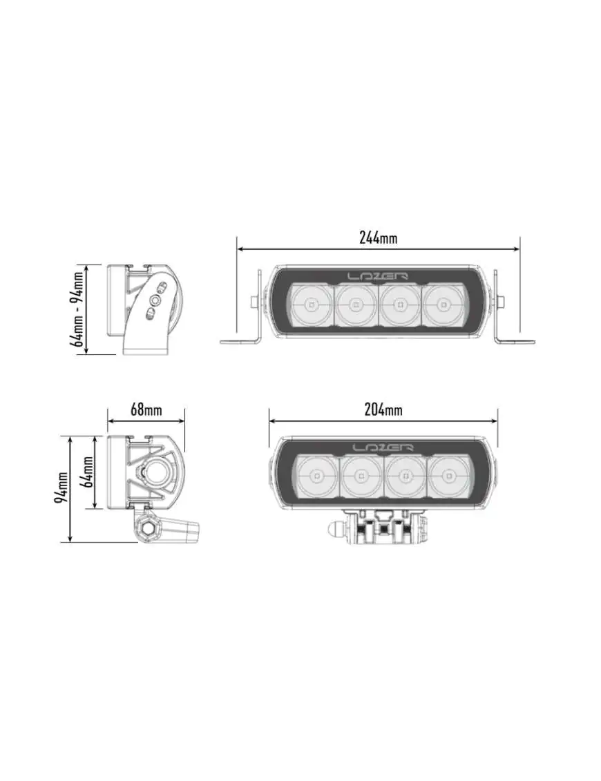 LAZER ST4 Evolution - black | Szekla4x4.pl