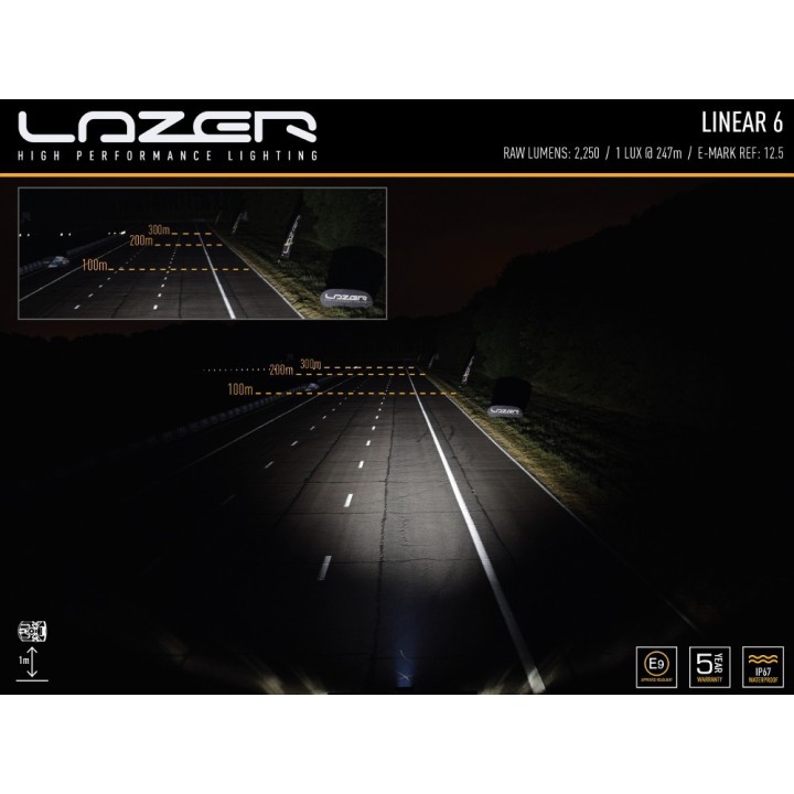LAZER Linear-6 — panel LED 2250 lm z homologacją drogową ECE R112 - ujęcie 7