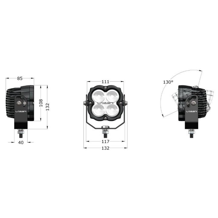 Lampa robocza LED LAZER UTILITY 45 NG (SLIM) - ujęcie 12