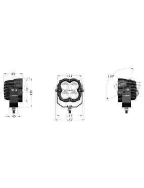 Lampa robocza LED LAZER UTILITY 80 NG (SLIM)