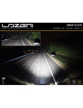 Zestaw lampy LAZER Linear 18 Elite z systemem montażu w fabrycznym grillu - Ford Transit Courier (2014-)
