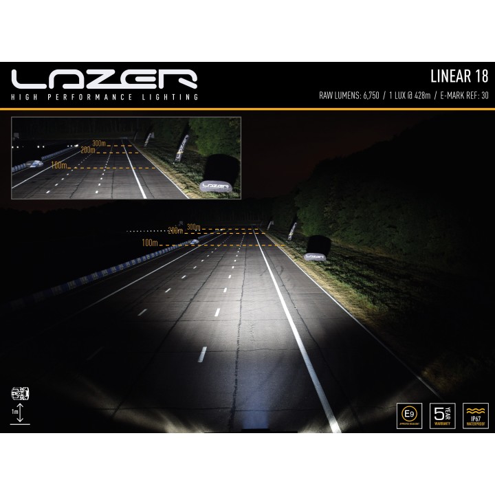 Zestaw lampy LAZER Linear 18 - z systemem montażu w fabrycznym grillu - Toyota RAV4 Hybrid (2018 -) - ujęcie 6