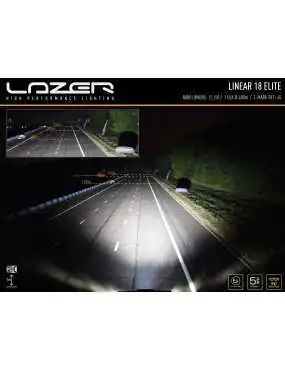 Zestaw lampy LAZER Linear 18 Elite - z systemem montażu w fabrycznym grillu - Nissan Navara NP300 (2015 -) | Szekla4x4.pl