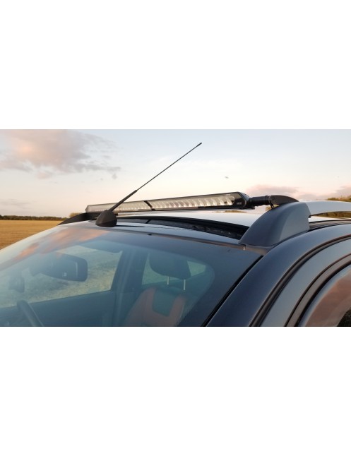Zestaw do montażu na dachu lampy LAZER T24 Evolution - Ford Ranger (2016 -) wersja z relingami dachowymi - wysokość 57 mm