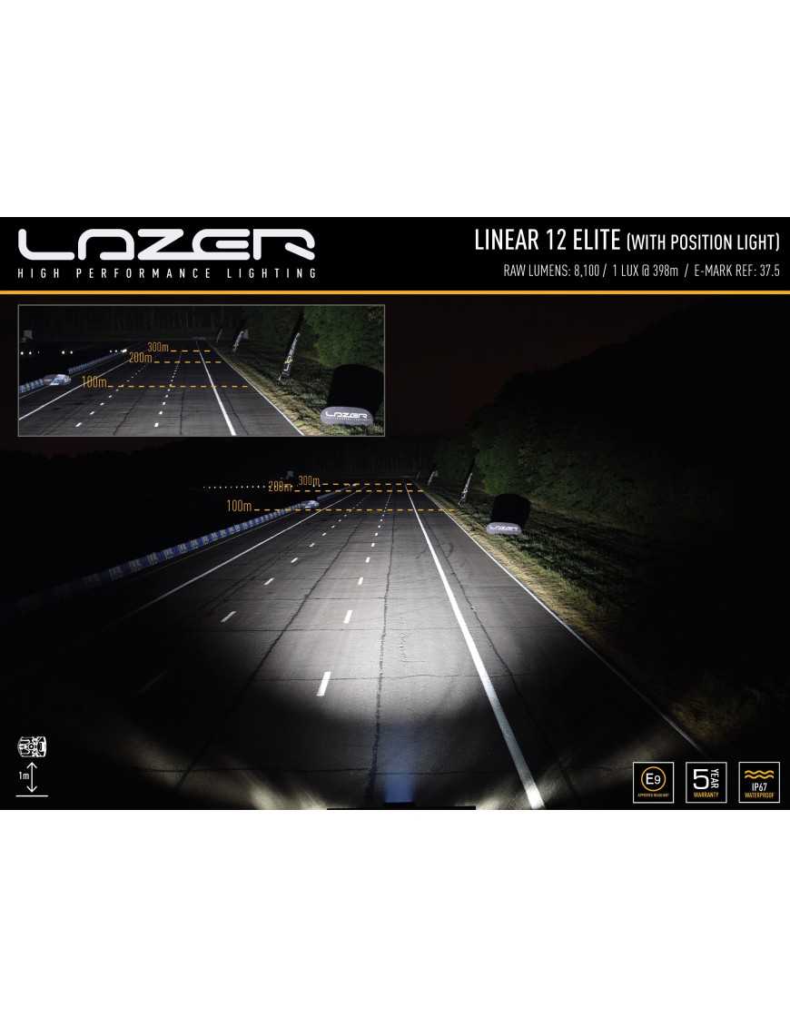 LAZER Linear 12 Elite ze światłami pozycyjnymi