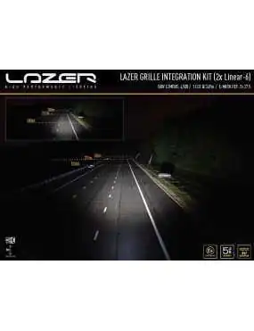 Zestaw dwóch lamp LAZER Linear 6 z systemem montażu w fabrycznym grillu - RAM 1500 (2019 -) | Szekla4x4.pl