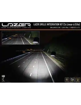 Zestaw dwóch lamp LAZER Linear 6 Elite z systemem montażu w fabrycznym grillu - RAM 1500 (2019 -) | Szekla4x4.pl