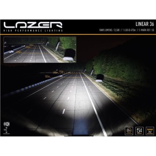 Lampa LAZER Linear 36 Double z zestawem do montażu na dachu – Isuzu D-MAX (2021 -) z relingami dachowymi - ujęcie 2