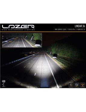 Lampa LAZER Linear 36 Double z zestawem do montażu na dachu – Isuzu D-MAX (2021 -) z relingami dachowymi