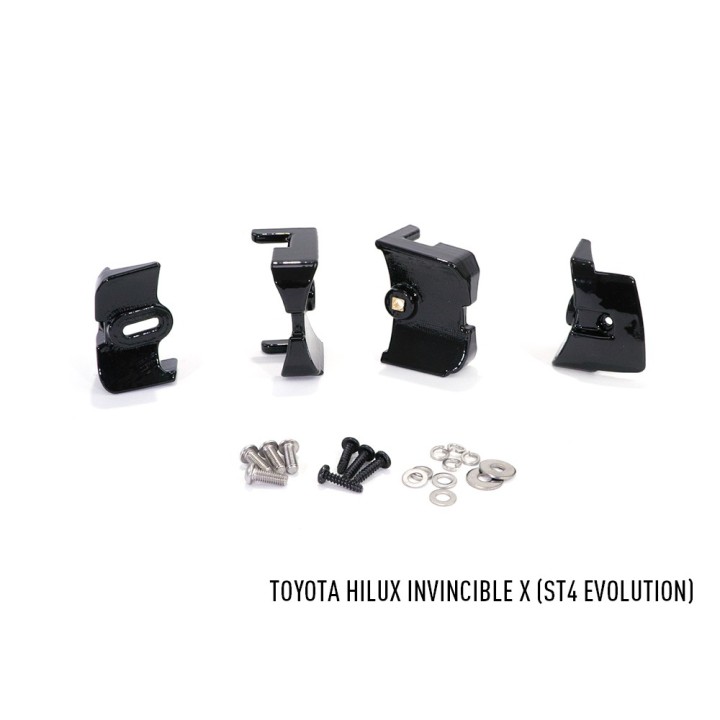 Zestaw dwóch lamp LAZER ST4 Evolution z systemem montażu w fabrycznym grillu - Toyota Hilux Dakar/Invincible (2018 -) - ujęcie 8