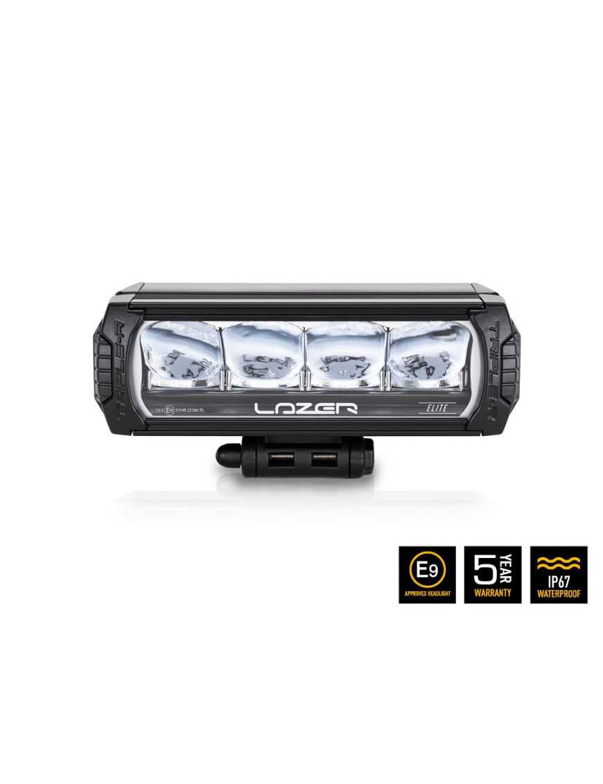 Zestaw dwóch lamp LAZER Triple-R 750 Elite (Gen2) z systemem montażu w fabrycznym grillu - Volkswagen Amarok V6 (2016 -)