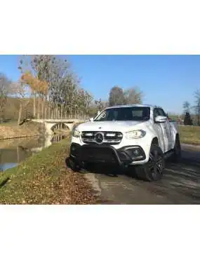 Zestaw dwóch lamp LAZER TRIPLE-R 750 (Gen2) z systemem montażu w fabrycznym grillu - Mercedes-Benz X-Class (2017 -) | Szekla4x4.pl