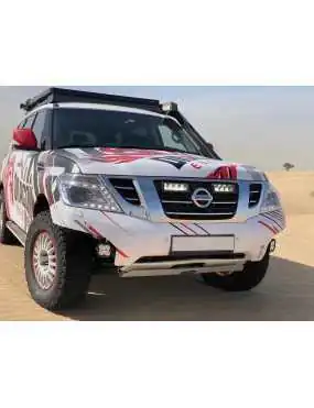 Zestaw dwóch lamp LAZER TRIPLE-R 750 Elite (Gen2) z systemem montażu w fabrycznym grillu - Nissan Patrol Y62 (2018 -)  | Szekla4x4.pl