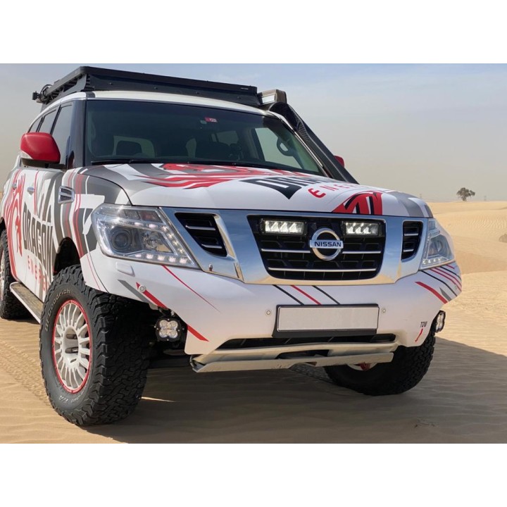 Zestaw dwóch lamp LAZER TRIPLE-R 750 Elite (Gen2) z systemem montażu w fabrycznym grillu - Nissan Patrol Y62 (2018 -) - ujęcie 3