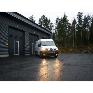Zestaw dwóch lamp LAZER TRIPLE-R 750 (Gen2) z systemem montażu w fabrycznym grillu - Renault Master (2019 - 2024) - ujęcie 2