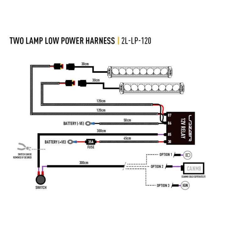 Zestaw dwóch lamp LAZER TRIPLE-R 750 Elite (Gen2) z systemem montażu w fabrycznym grillu - Toyota LC200 Series - ujęcie 14