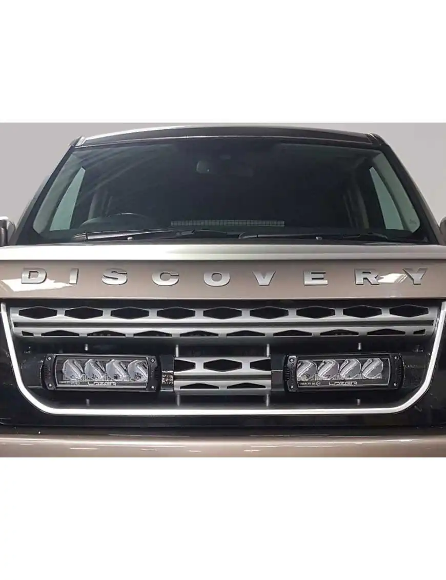 Zestaw dwóch lamp LAZER TRIPLE-R 750 (Gen2) z systemem montażu w fabrycznym grillu - Land Rover Discovery4 (2014 -)  | Szekla4x4.pl