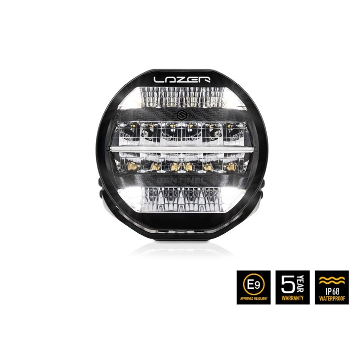 LAZER Sentinel 9'' Black ze światłami pozycyjnymi – okrągła lampa LED - ujęcie 12