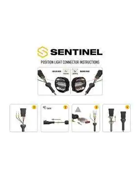 LAZER Sentinel 9" Black - round LED lamp