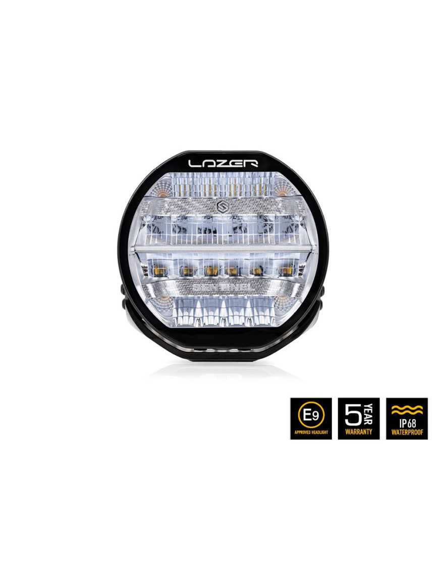 LAZER Sentinel Chrome – okrągła lampa LED