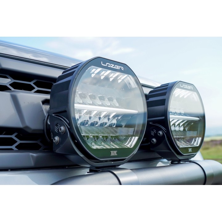 LAZER Sentinel 9'' Chrome ze światłami pozycyjnymi – okrągła lampa LED - ujęcie 9