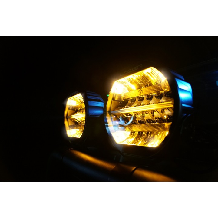 LAZER Sentinel 9'' Chrome ze światłami pozycyjnymi – okrągła lampa LED - ujęcie 14