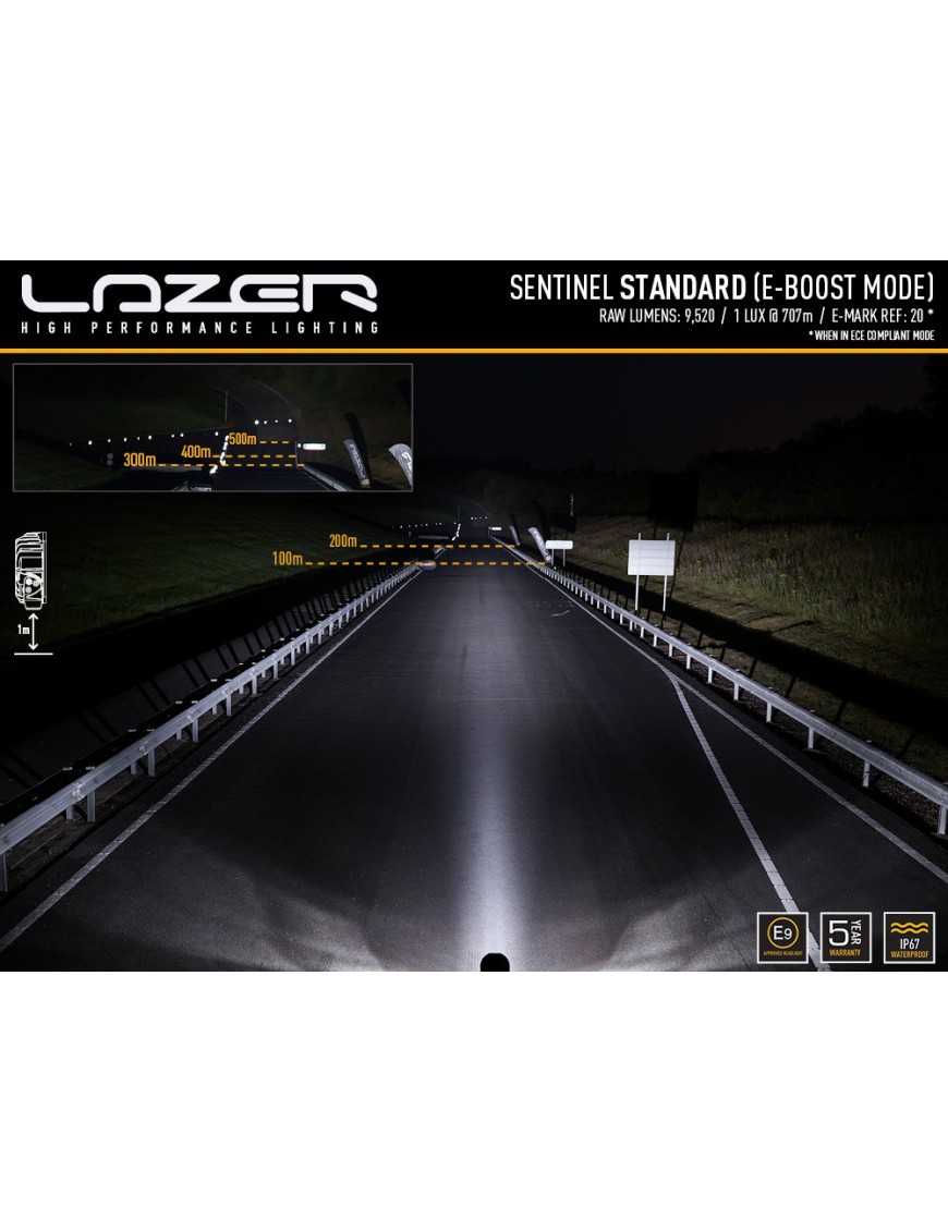 LAZER Sentinel Chrome – okrągła lampa LED