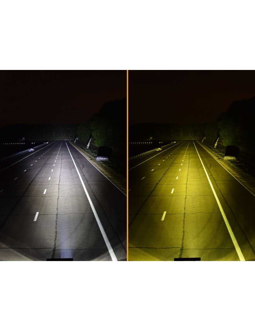 Amber horizontal split lens 15° - LAZER ST Evolution