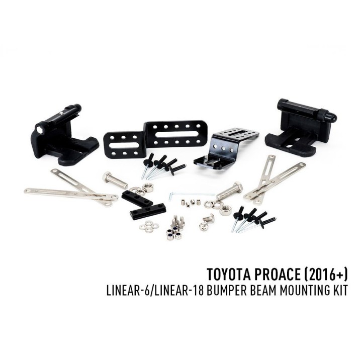 Zestaw montażowy oświetlenia LAZER Linear 6 / Linear 18 – Toyota ProAce (2016 -) - ujęcie 2