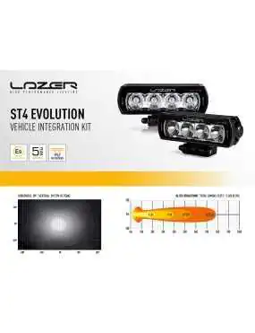 Set of two LAZER ST4 EVO lamps with factory grille mounting system - Mercedes-Benz Vito (2020 -)