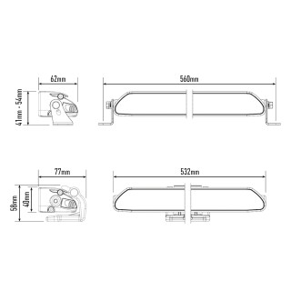 Zestaw lampy LAZER Linear 18 Elite i-LBA - z systemem montażu w fabrycznym grillu - Toyota RAV4 Plug-In (2020 -) - ujęcie 2