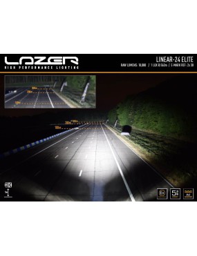LAZER Linear 24 Elite z systemem montażu w fabrycznym grillu - Ford Ranger Raptor (2019 - 2022)