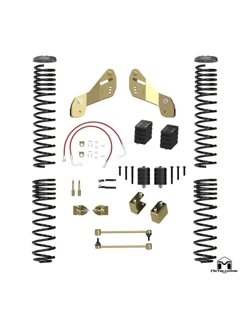 Jeep JK Wrangler Overland Touring Lift Kit, 2.5" Metlcloak