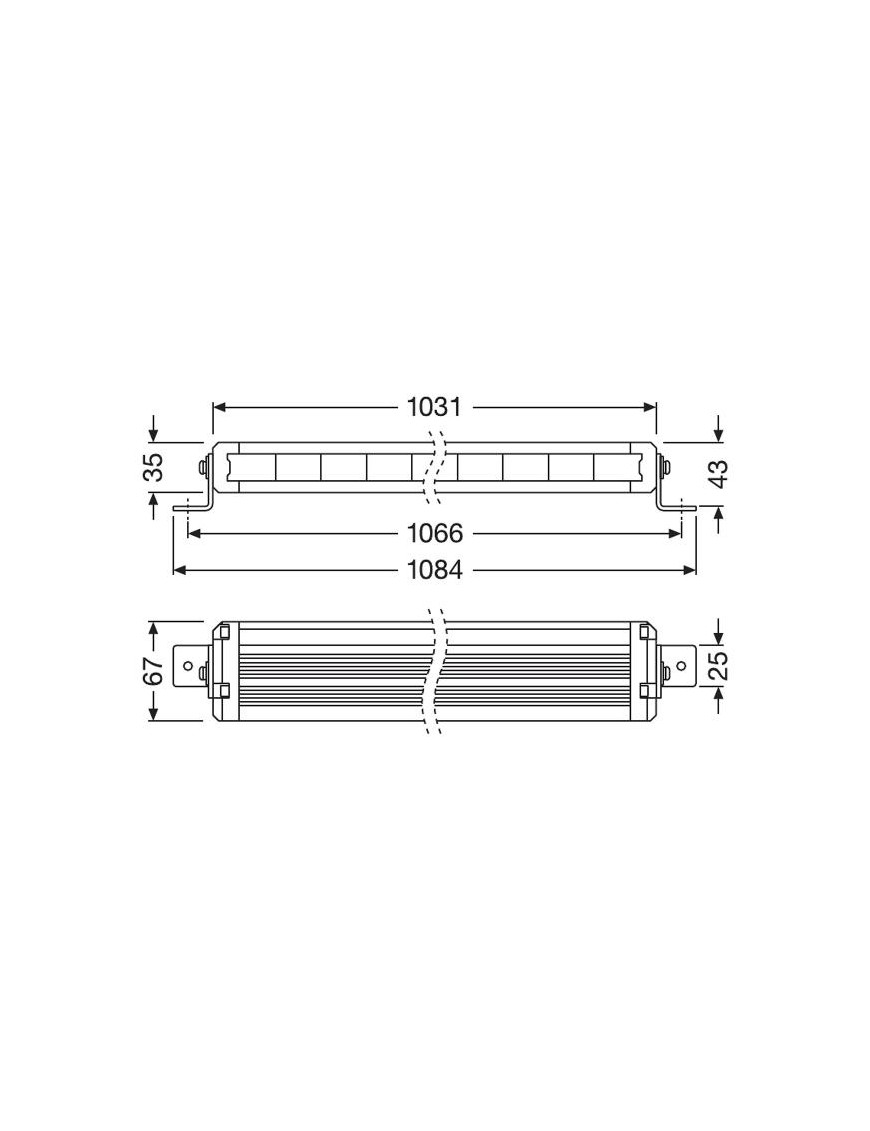 VX1000-CB SM Lightbars 108W 103cm 40" combo SPOT/FLOOD OSRAM ORIGINAL