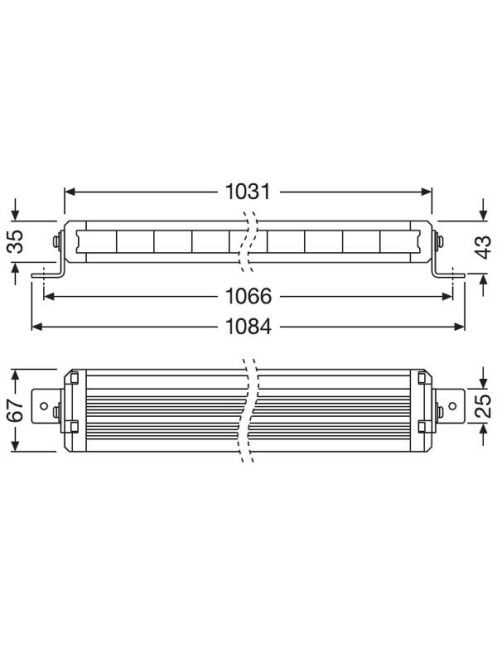 VX1000-CB SM Lightbars 108W 103cm 40"