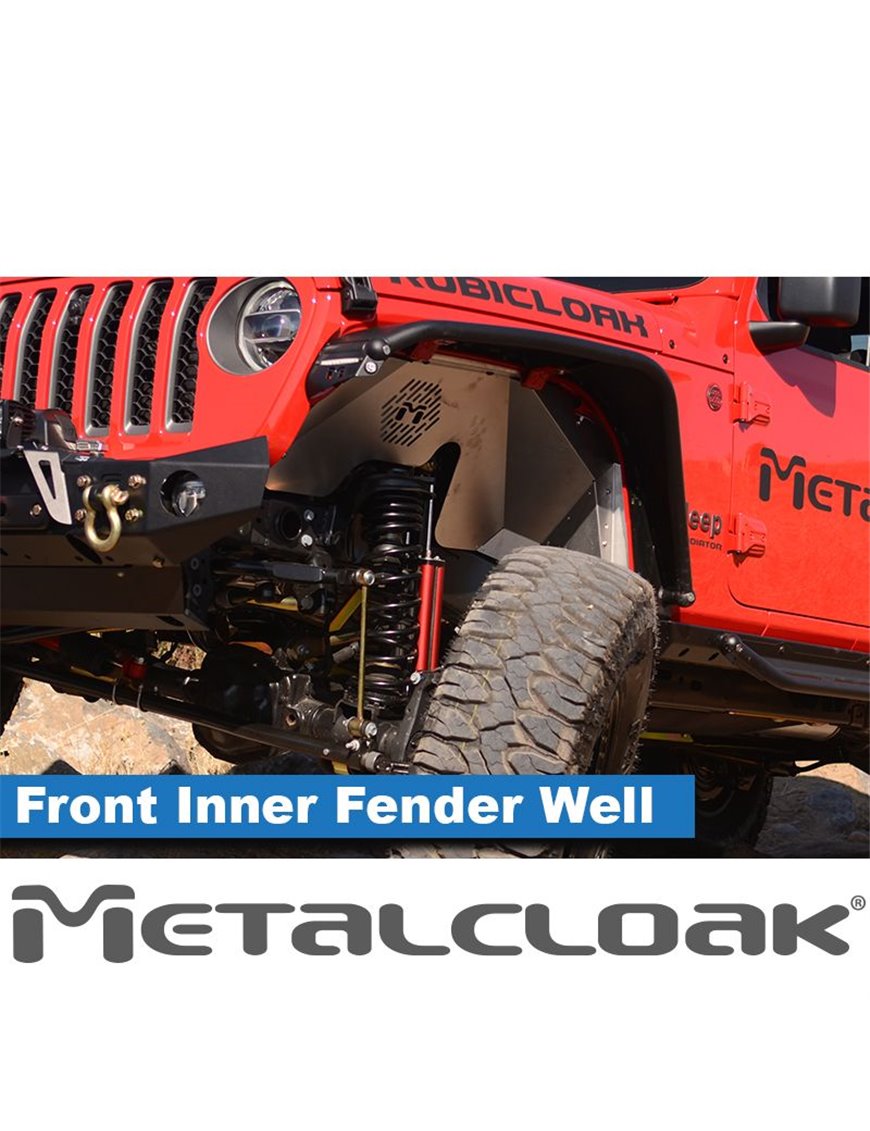 Nadkola aluminiowe Metalcloak przód do Wrangler JL JLU i Gladiator JT