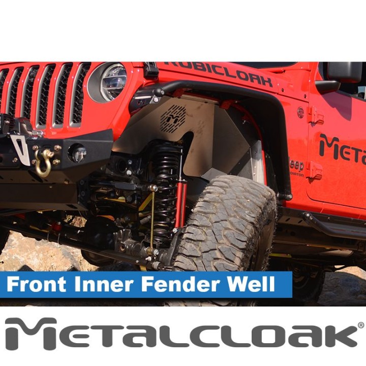 Nadkola aluminiowe Metalcloak przód do Wrangler JL JLU i Gladiator JT
