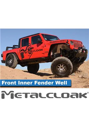 Nadkola aluminiowe Metalcloak przód do Wrangler JL JLU i Gladiator JT