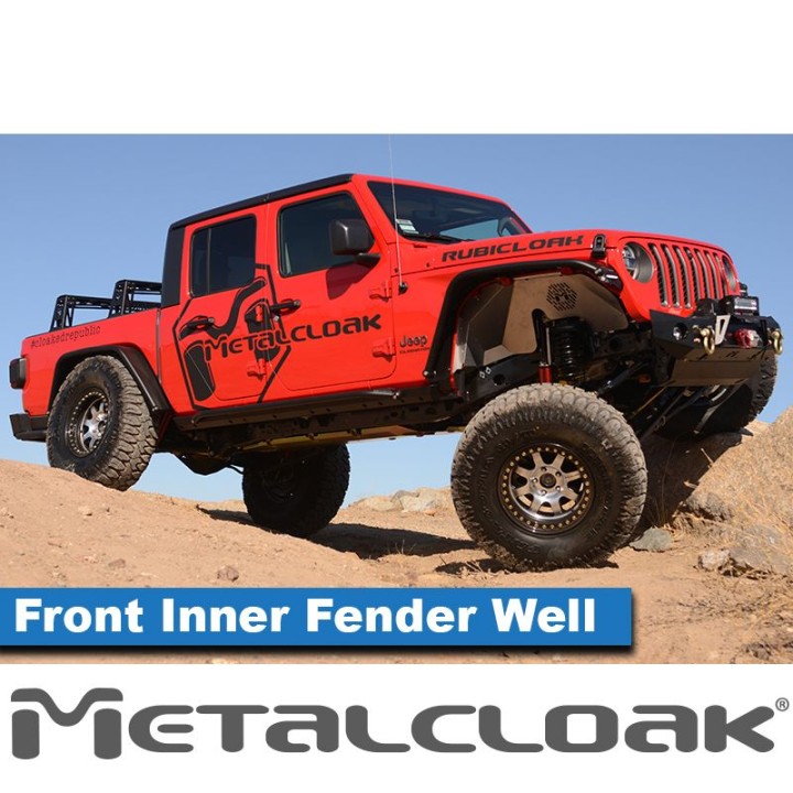 Nadkola aluminiowe Metalcloak przód do Wrangler JL JLU i Gladiator JT