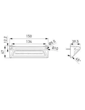 Hella Wokrlamp 1200lm 12-24V 6500K