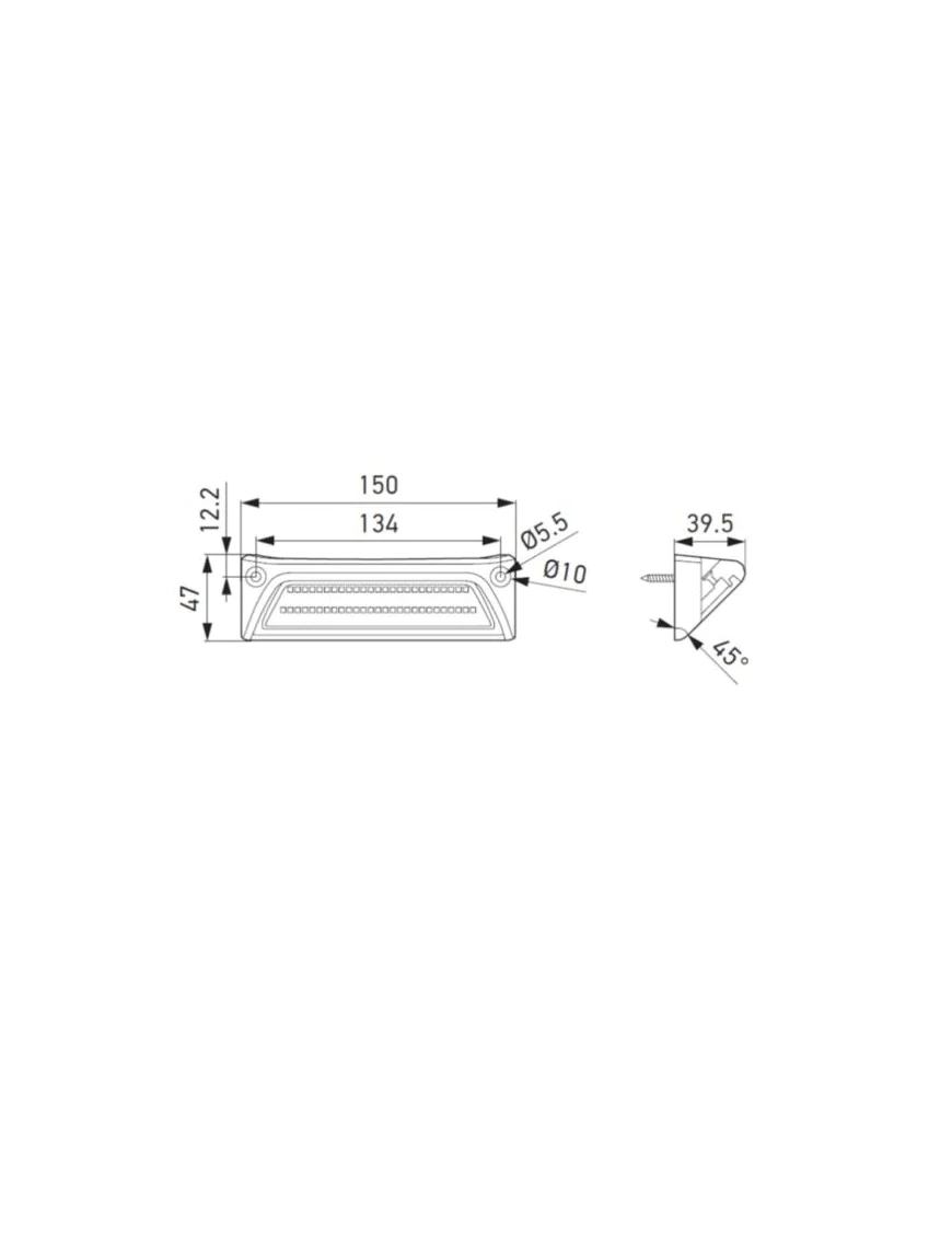 Hella Wokrlamp 1200lm 12-24V 6500K