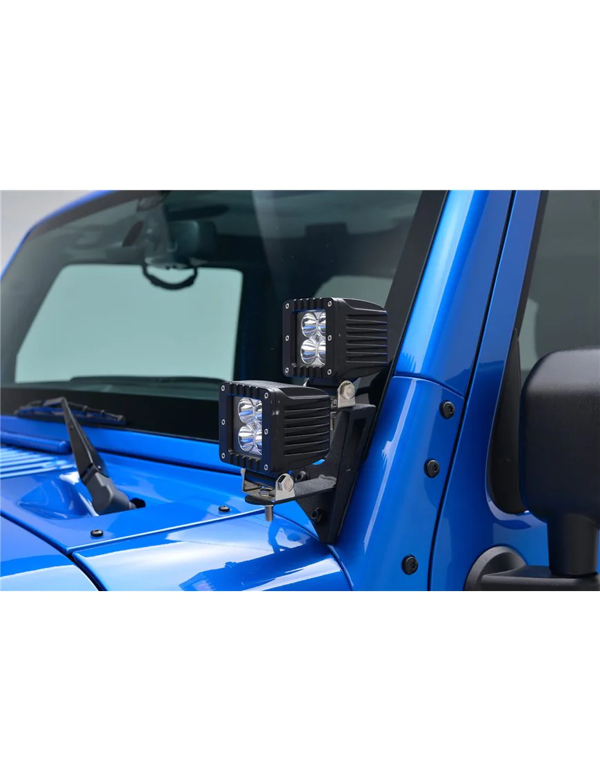 JEEP WRANGLER JK 2007-2018 MOCOWANIE LAMP DODATKOWYCH NA SŁUPEK PRZEDNI