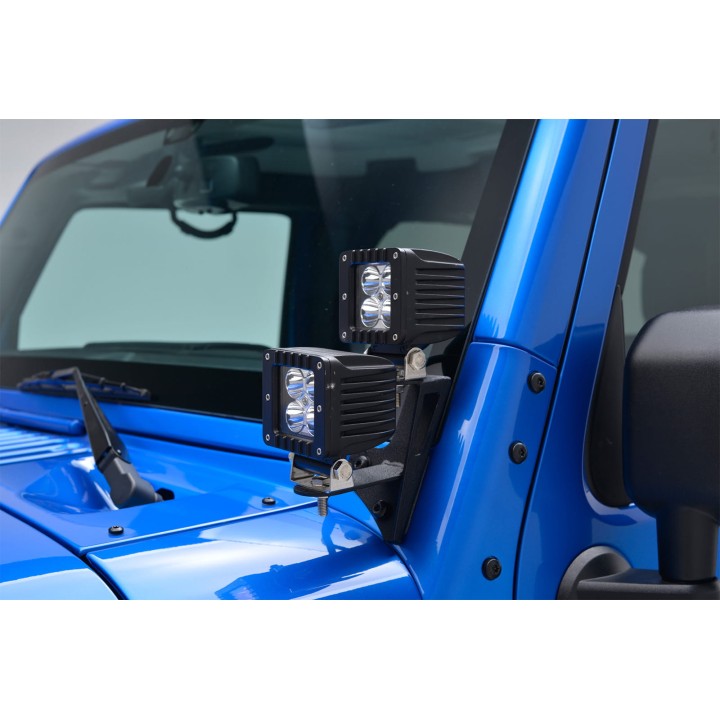 JEEP WRANGLER JK 2007-2018 MOCOWANIE LAMP DODATKOWYCH NA SŁUPEK PRZEDNI
