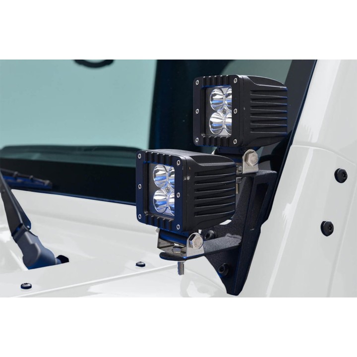 JEEP WRANGLER JK 2007-2018 MOCOWANIE LAMP DODATKOWYCH NA SŁUPEK PRZEDNI