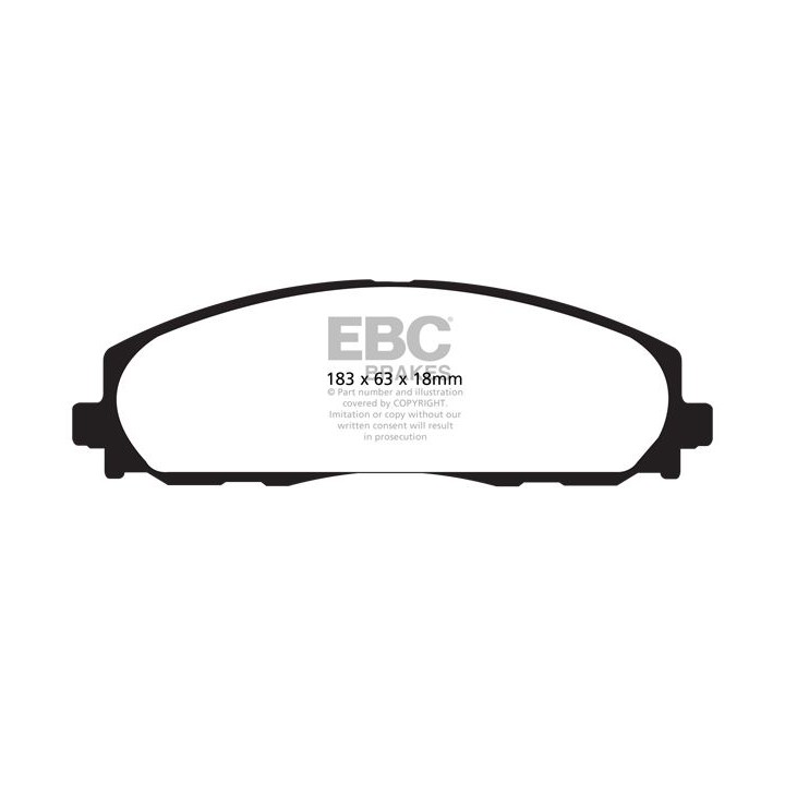 Zestaw klocków hamulcowych seria YELLOWSTUFF EBC Brakes DP41888R przód Wrangler JL