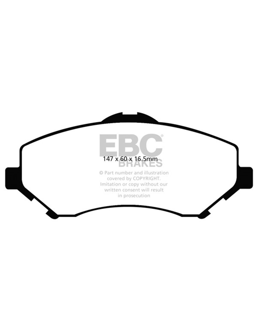 DP61798 - Zestaw klocków hamulcowych seria GREENSTUFF EBC Brakes