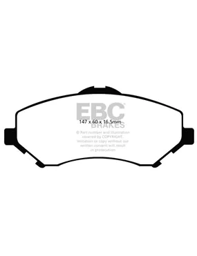 DP61798 - Zestaw klocków hamulcowych seria GREENSTUFF EBC Brakes