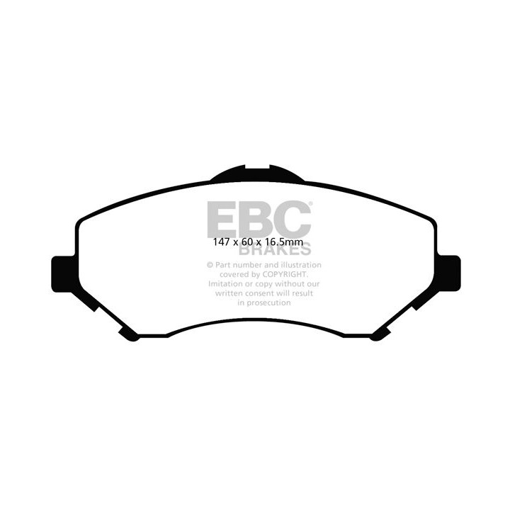 DP61798 - Zestaw klocków hamulcowych seria GREENSTUFF EBC Brakes Wrangler jl jk 
