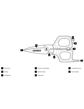 Nożyczki Neat Freak - Braided Line Cutters Salt