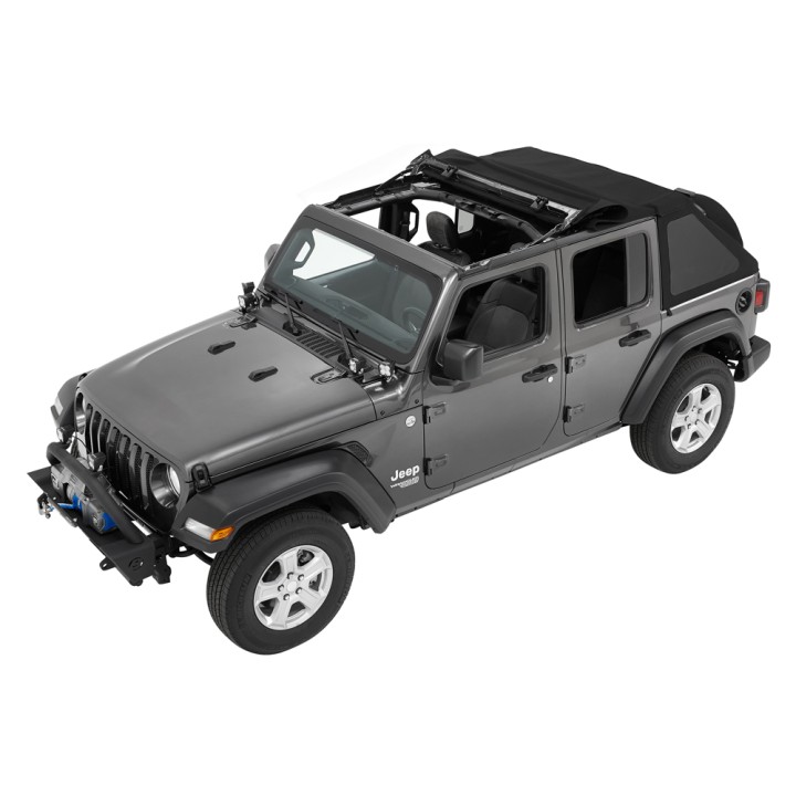 Trektop NX Black Twill Best top WRangler JLU softop